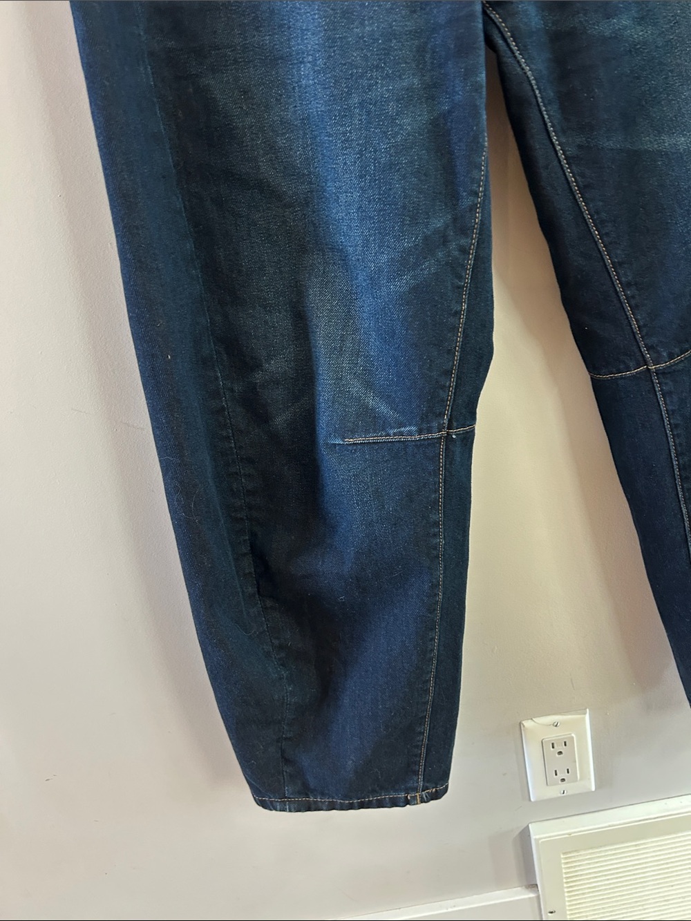 DL1961 Miro Battle Relaxed Straight Dark Blue Jeans - Picture 5 of 10